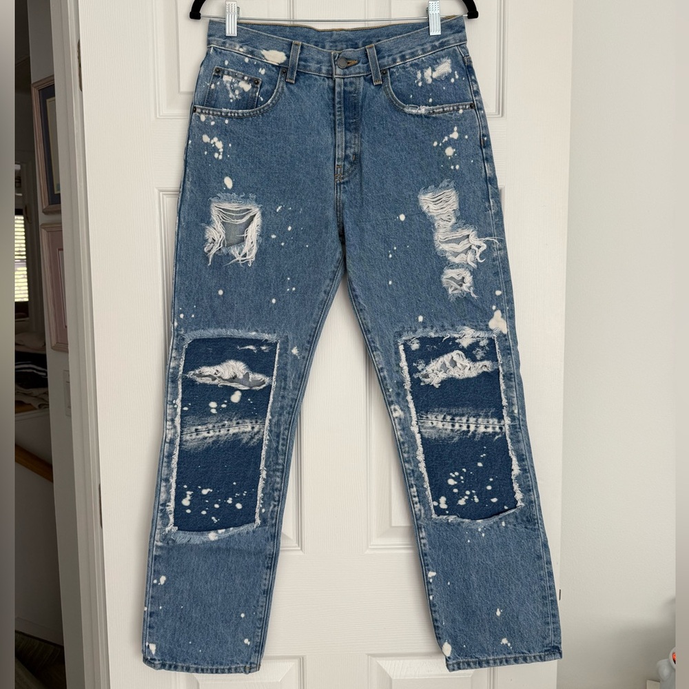 NWOT Vintage LF LA Carmar Cressida Epte Patchwork Denim Jeans